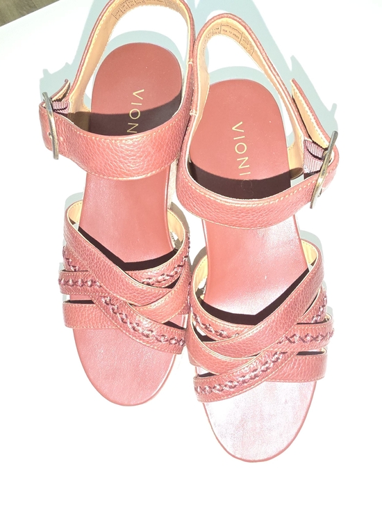 Vionic Shoes - Vionic Burgundy/maroon l Braided-Strap Wedge Sandals